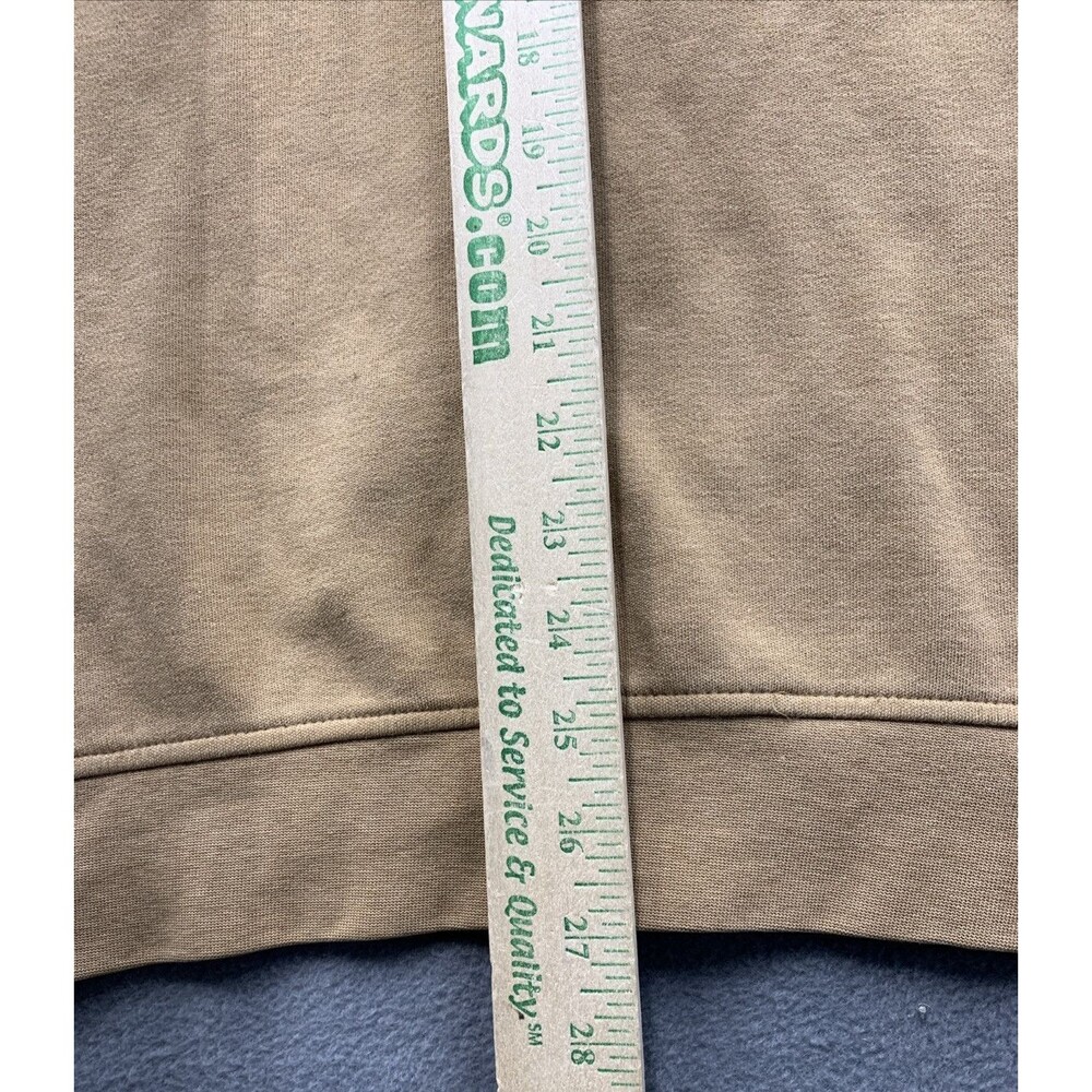 Ashworth Sweater Mens large Tan Khaki Quarter Zip Ez Tech Golf Golfing Outdoor - Picture 9 of 16